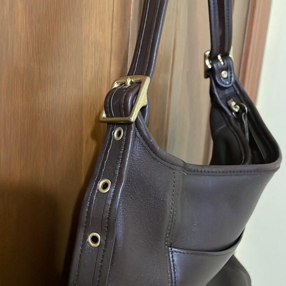 Authentic Coach Saddlebag, Chocolate Brown - Picture 6 of 8